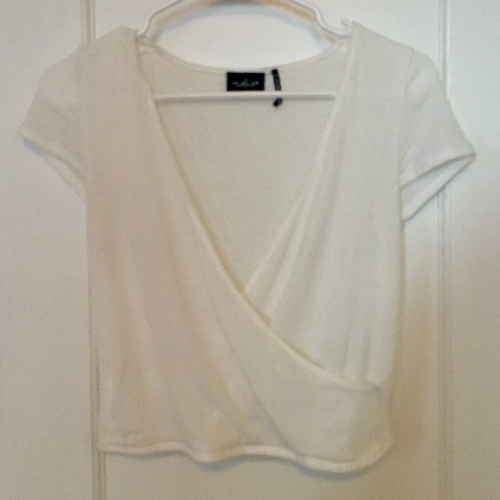 white wrap top urban outfitters